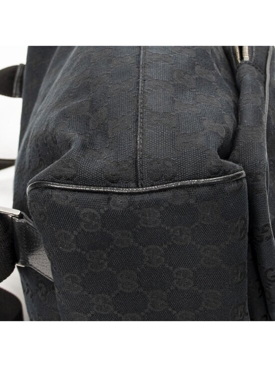 Gucci Drawstring Backpack Black GG Canvas main image 7